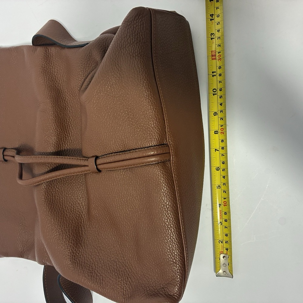 Burberry Leather Haymarket Check Horn Toggle Shoulder Bag Purse Brown Colorway - Picture 16 of 16